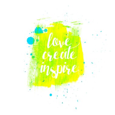 Oluştur Inspire tipografi seviyorum
