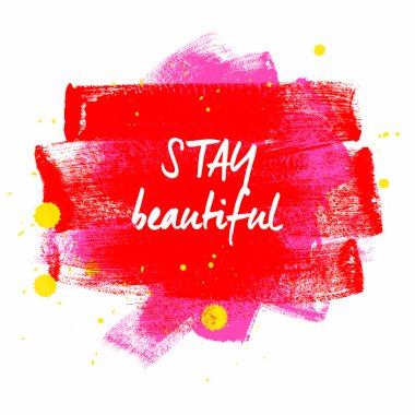 Güzel tipografi poster kal