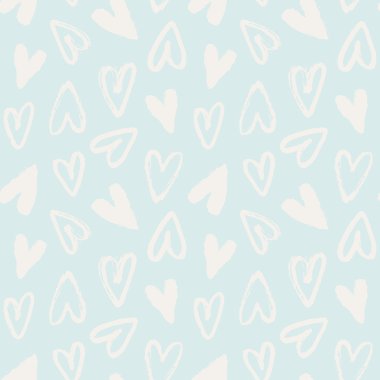 Sevgililer desen fırça yürekleri