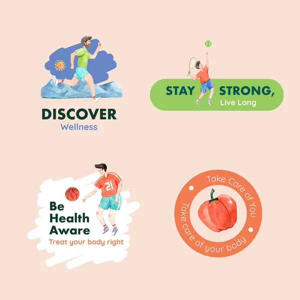 Logo Icoon Met Wereld Mentale Gezondheid Dag Concept Ontwerp Voor — Stockvector