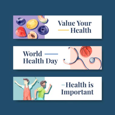 Reklam ve broşür suluboya vektörü için dünya ruhsal sağlık günü konsepti tasarımı