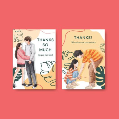 Cennet aşk konsepti şablonu suluboya vektör çizimi çizimi