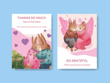 Cennet aşk konsepti şablonu suluboya vektör çizimi çizimi