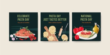 Makarna kalıbı ve suluboya şablonu.