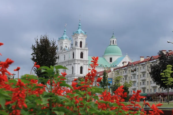 Una iglesia católica en Grodno — Foto de Stock