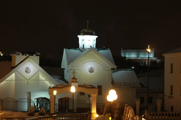 Minsk in the winter night — Stock Photo, Image