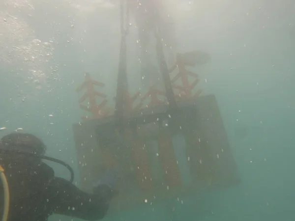 Terengganu Malaysia Jun 2020 Installpart Artificial Reef Reef Area Malaysia — 스톡 사진