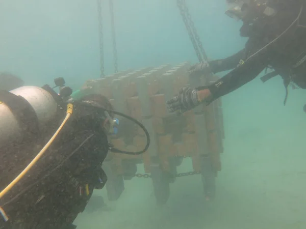 Terengganu Malaysia Jun 2020 Installment Artificial Reef Coral Reef Area — 图库照片