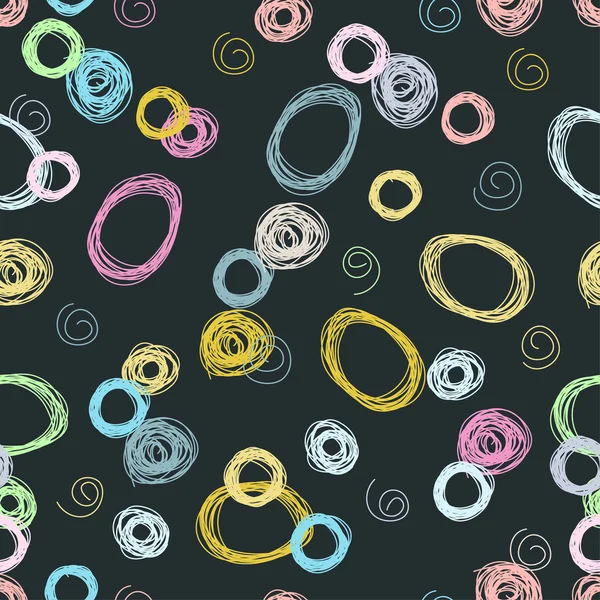 Doodle nahtlose Muster Hintergrund. Handgezeichnete Elemente — Stockvektor