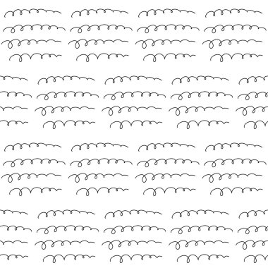 Doodle Dikişsiz desen arka plan. 