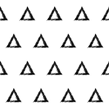 El yapımı doodle tek renkli Dikişsiz desen arka plan. 