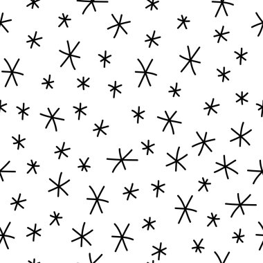 El yapımı doodle Dikişsiz desen arka plan.