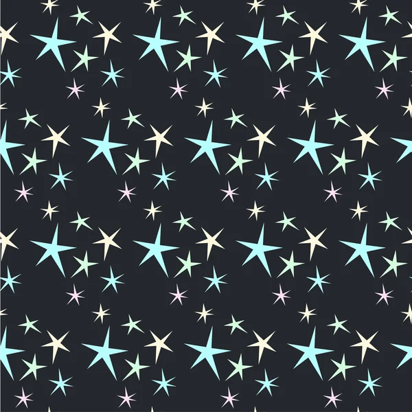 抽象的な星のシームレスなパターン背景. — ストックベクタ