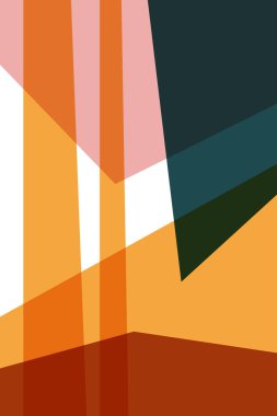 Soyut model arkaplanı. Tasarım posteri, tebrik kartı, parti davetiyesi, sanat galerisi broşürü vesaire için minimalist soyut grafik şekiller.