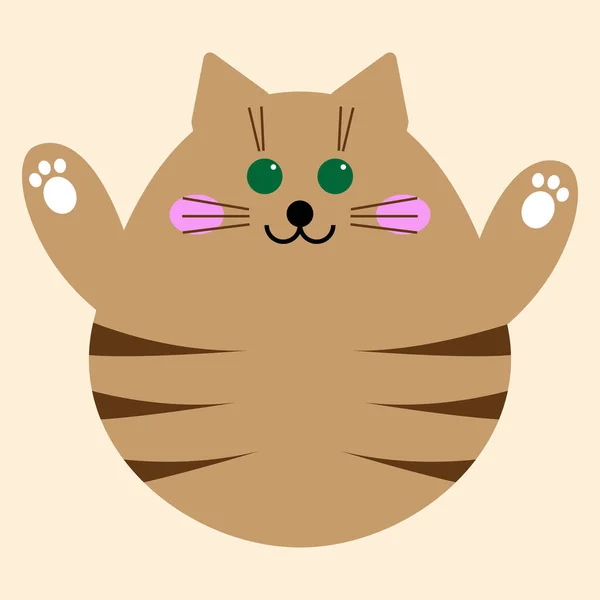 Gato Divertido Patrón Fondo Para Diseño Niño Camiseta Impresión Vivero — Vector de stock