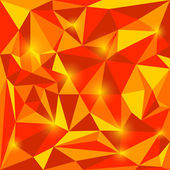 Jasně červené a oranžové podzimní barevné vektorové trojúhelníkové geometrické pozadí abstraktní s do očí bijící světla pro použití v designu pro kartu, pozvánka, plakát, banner, transparent nebo billboard kryt