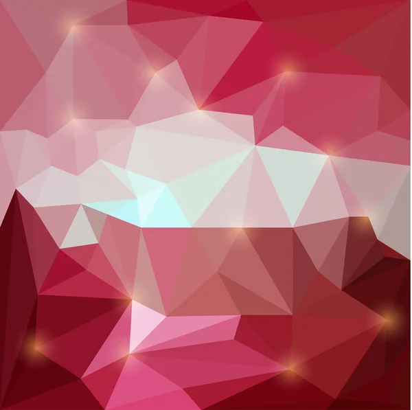 Fondo geométrico triangular vectorial abstracto con luces deslumbrantes para su uso en el diseño de la tarjeta, invitación, póster, pancarta, cartel o cartelera cubierta — Vector de stock