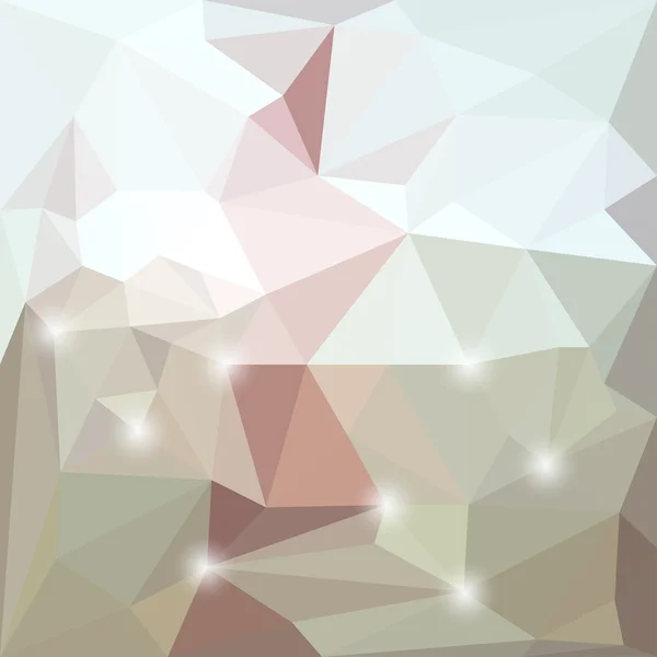 Fondo geométrico triangular vectorial abstracto con luces deslumbrantes — Vector de stock