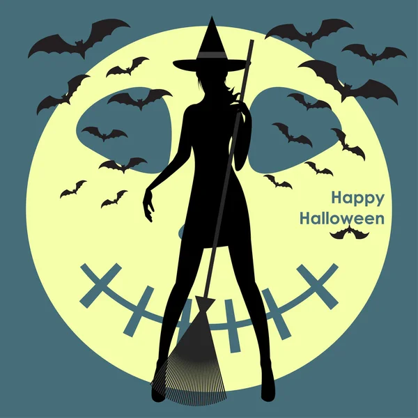 Halloween vector achtergrond — Stockvector