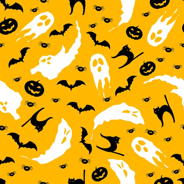 Halloween vector pattern background — Stock Vector