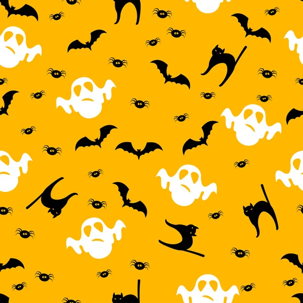 Halloween vector pattern background — Stock Vector