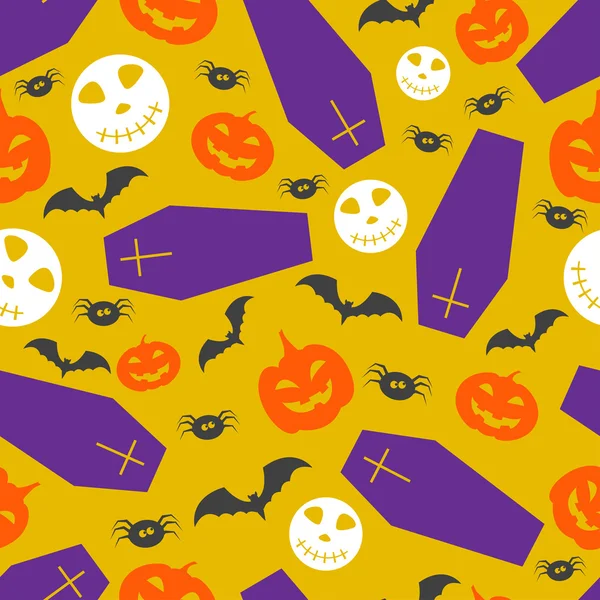 Halloween vector pattern background — Stock Vector