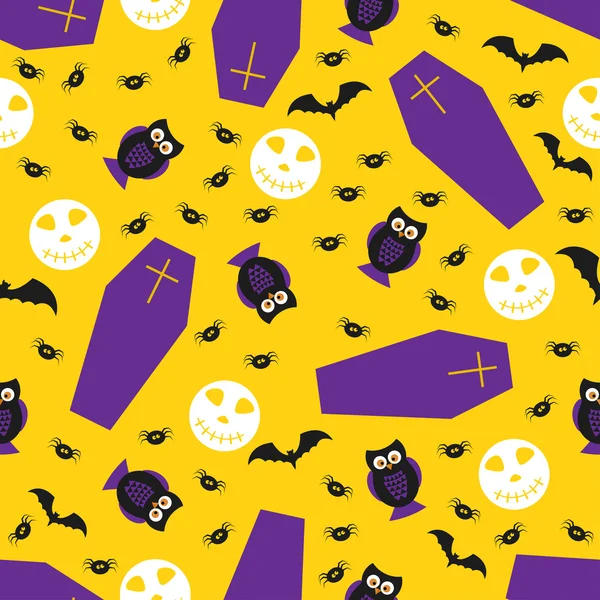 Halloween vector pattern background — Stock Vector