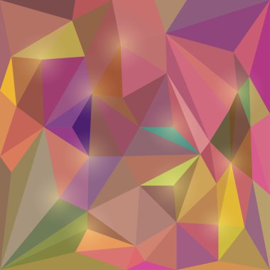 göz kamaştırıcı ışıklar ile tasarlamak vektör üçgen geometrik arka plan