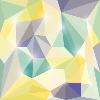 göz kamaştırıcı ışıklar ile tasarlamak vektör üçgen geometrik arka plan