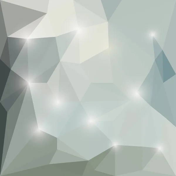 Abstraktní měkké zimní sníh barevné trojúhelníkové geometrické pozadí vektor s do očí bijící světla pro použití v designu pro kartu, pozvánka, plakát, banner, transparent nebo billboard kryt — Stockový vektor
