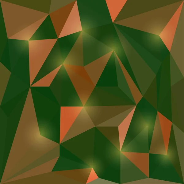 Abstract vector driehoekige geometrische achtergrond met in het oog springende lichten — Stockvector