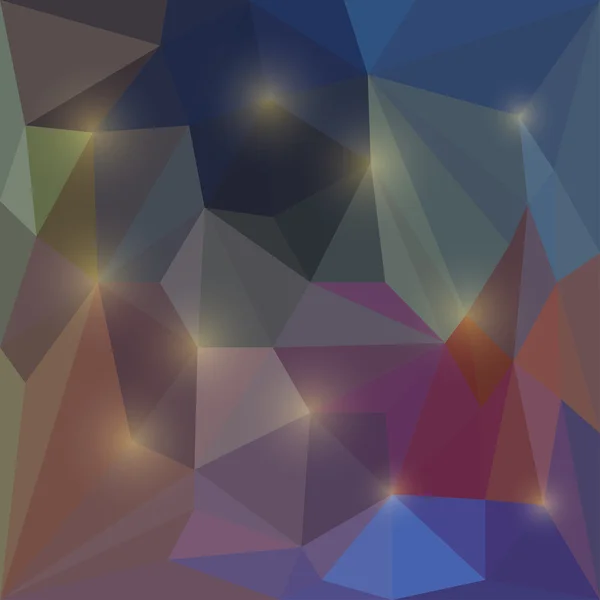 Fond géométrique triangulaire vectoriel abstrait avec des lumières éclatantes — Image vectorielle