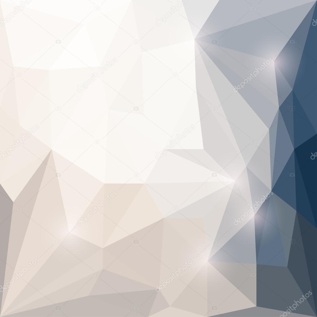 Abstract vector triangular geometric background with glaring lights