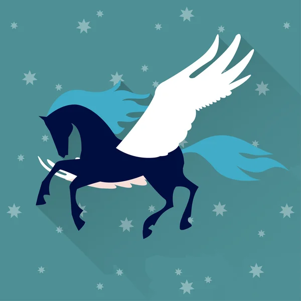 Pegasus Pferd Hintergrund — Stockvektor