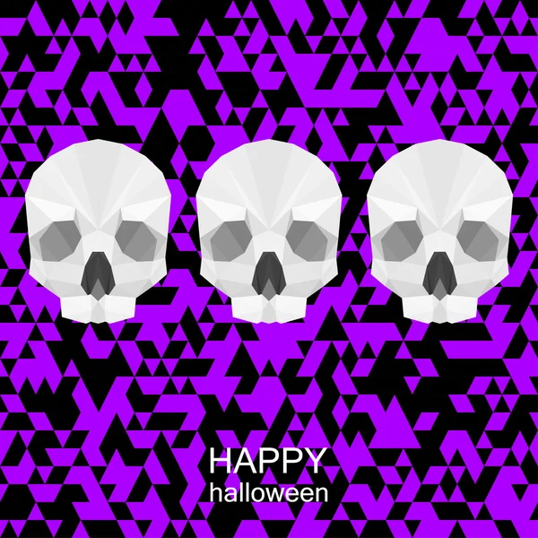 Halloween couleur vive vecteur fond polygonal — Image vectorielle