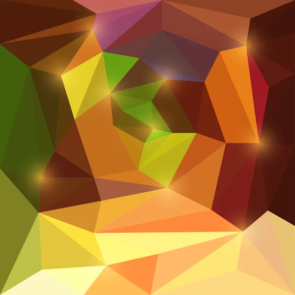 Vetor abstrato fundo geométrico triangular com luzes brilhantes — Vetor de Stock