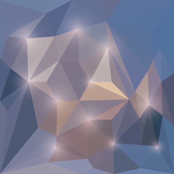抽象矢量三角形几何背景与耀眼的光辉 — 图库矢量图片