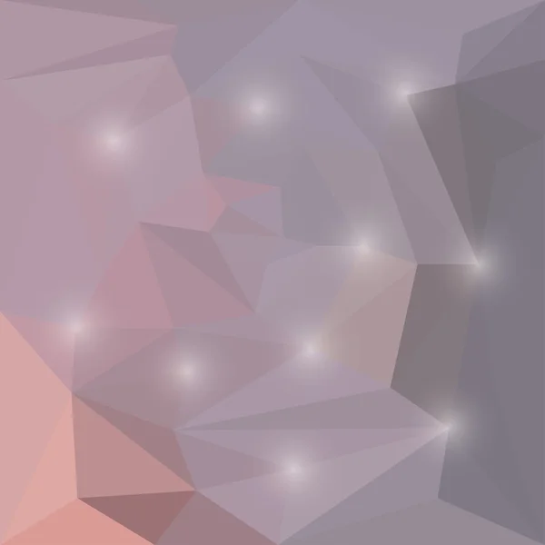 明白なライトと抽象的なベクトル三角形の幾何学的な背景 — ストックベクタ