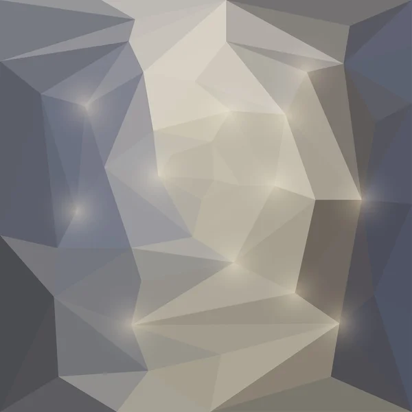 Abstrakte Vektor dreieckigen geometrischen Hintergrund mit grellen Lichtern — Stockvektor