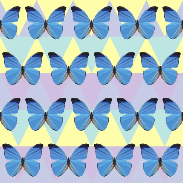 Fondo transparente mariposa poligonal — Archivo Imágenes Vectoriales