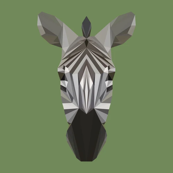 Polygonale abstrakte geometrische Dreieck Zebra Hintergrund für den Einsatz im Design für Karte, Einladung, Poster, banner, Plakat oder Plakat-Abdeckung — Stockvektor