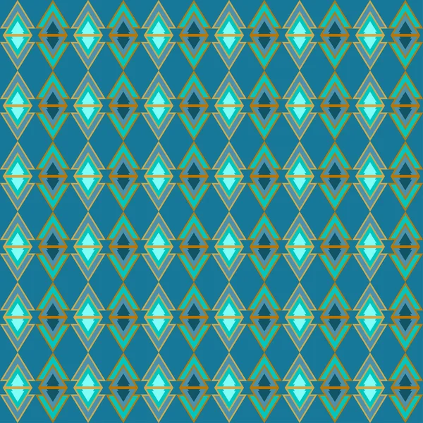 Ljusa blå färgade trianglar geometrisk bakgrund för användning i design — Stock vektor