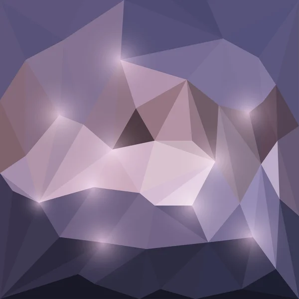 Fond géométrique triangulaire vecteur lilas abstrait avec des lumières douces et éclatantes — Image vectorielle