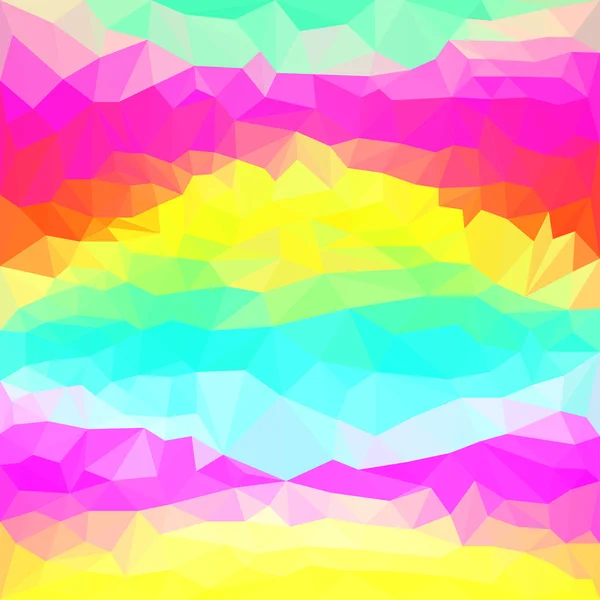 Lumineux fond polygonal abstrait de couleur pour une utilisation dans la conception — Image vectorielle