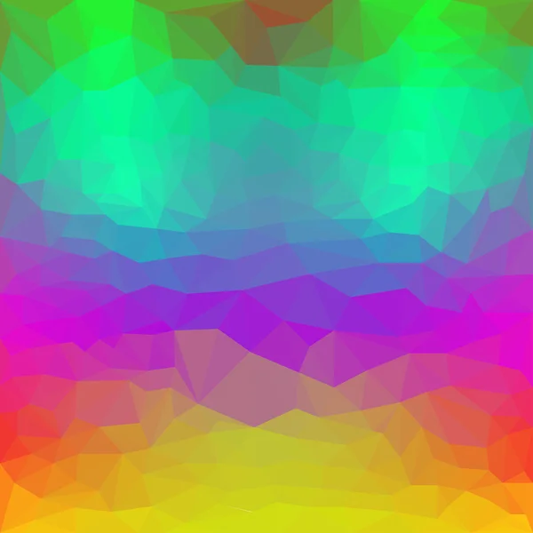 Fondo base poligonal abstracto triangular con colores espectrales brillantes para su uso en el diseño — Archivo Imágenes Vectoriales