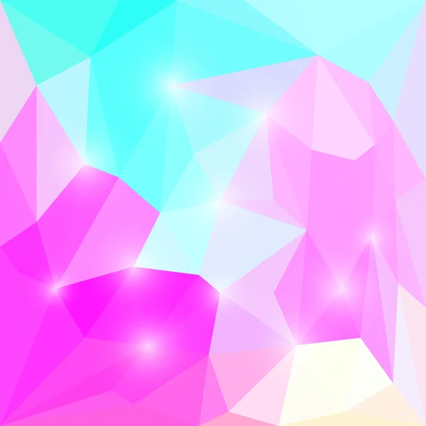 Fondo geométrico triangular poligonal de color púrpura y azul abstracto con luces suaves para su uso en diseño — Vector de stock