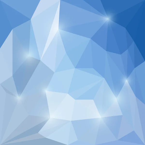 Abstrait lumineux hiver coloré fond triangulaire polygonal avec des lumières claires et douces pour une utilisation dans la conception — Image vectorielle
