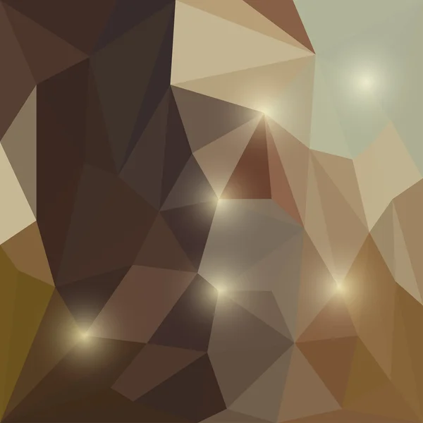 Fundo triangular poligonal geométrico abstrato com luzes brilhantes para uso em projeto — Vetor de Stock