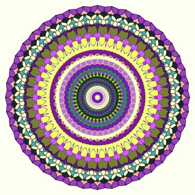 El-çizim süs arka plan parlak renkli