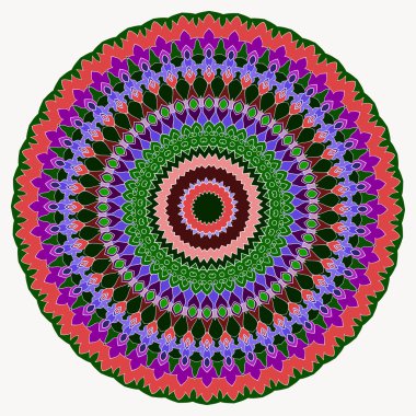 El-çizim süs arka plan üzerinde beyaz kapak izole parlak renkli